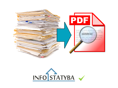 Statybos projektų, bylų skenavimas (nuskaitymas)