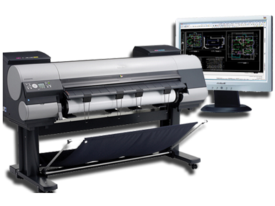 Spalvotas ir juodai baltas Autocad brėžinių spausdinimas